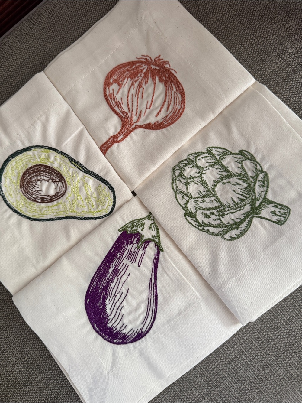 Trader Joe’s Embroidered 100% Cotton Napkins NWT